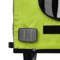 vidaXL Rimorchio da Bici per Animali Verde e Grigio Oxford e Ferro