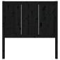 Testiera per Letto Nera 95,5x4x100 cm in Legno Massello di Pino Testiera per Letto Nera 95,5x4x100 cm in Legno Massello di Pino