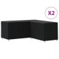 vidaXL Coperture per Divano a L 2pz 215x215x80 cm 420D Tessuto Oxford