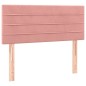 Testiera Rosa 100x5x78/88 cm in Velluto Testiera Rosa 100x5x78/88 cm in Velluto