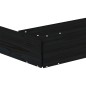 vidaXL Sabbiera con Sedute Nera Ottagonale in Legno Massello di Pino vidaXL Sabbiera con Sedute Nera Ottagonale in Legno Massello di Pino
