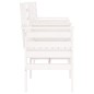 vidaXL Panca Giardino con Tavolino 2 Posti Bianco Legno Massello Pino vidaXL Panca Giardino con Tavolino 2 Posti Bianco Legno Massello Pino