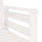 vidaXL Panca Giardino con Tavolino 2 Posti Bianco Legno Massello Pino vidaXL Panca Giardino con Tavolino 2 Posti Bianco Legno Massello Pino