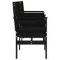 vidaXL Panca da Giardino con Tavolino 2 Posti Nera Legno Massello Pino vidaXL Panca da Giardino con Tavolino 2 Posti Nera Legno Massello Pino