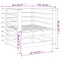 vidaXL Sedie da Giardino 2 pz in Legno Massello di Douglas vidaXL Sedie da Giardino 2 pz in Legno Massello di Douglas