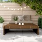 vidaXL Poggiapiedi Giardino Marrone Ambra 120x80cm Legno Massello Pino vidaXL Poggiapiedi Giardino Marrone Ambra 120x80cm Legno Massello Pino
