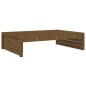 vidaXL Poggiapiedi Giardino Marrone Ambra 120x80cm Legno Massello Pino vidaXL Poggiapiedi Giardino Marrone Ambra 120x80cm Legno Massello Pino