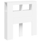 vidaXL Testiera LED Bianca 100x18,5x103,5 cm Legno Multistrato vidaXL Testiera LED Bianca 100x18,5x103,5 cm Legno Multistrato