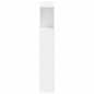 vidaXL Testiera LED Bianca 100x18,5x103,5 cm Legno Multistrato vidaXL Testiera LED Bianca 100x18,5x103,5 cm Legno Multistrato