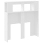 vidaXL Testiera LED Bianca 100x18,5x103,5 cm Legno Multistrato vidaXL Testiera LED Bianca 100x18,5x103,5 cm Legno Multistrato