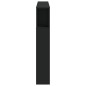 vidaXL Testiera LED Nera 140x18,5x103,5 cm Legno Multistrato vidaXL Testiera LED Nera 140x18,5x103,5 cm Legno Multistrato