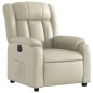 VidaXL Poltrona Reclinabile Elettrica Crema in Similpelle