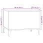 Tavolino Salotto Bianco Lucido 60x44,5x45 cm Legno Multistrato Tavolino Salotto Bianco Lucido 60x44,5x45 cm Legno Multistrato
