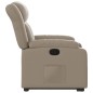 vidaXL Poltrona Alzapersona Reclinabile Cappuccino in Similpelle