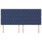 Testiera 4 pz Blu 90 x 7 x 78/88 cm in Tessuto Testiera 4 pz Blu 90 x 7 x 78/88 cm in Tessuto