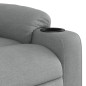 vidaXL Poltrona Elettrica Reclinabile Grigio Chiaro in Tessuto