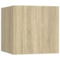 Set Mobili Porta TV 8pz Rovere Sonoma in Legno Multistrato Set Mobili Porta TV 8pz Rovere Sonoma in Legno Multistrato