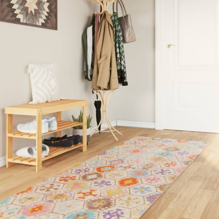 vidaXL Tappeto Lavabile Multicolore 80x300 cm Antiscivolo