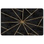 vidaXL Tappeto Lavabile Nero e Oro 190x300 cm Antiscivolo vidaXL Tappeto Lavabile Nero e Oro 190x300 cm Antiscivolo