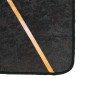 vidaXL Tappeto Lavabile Nero e Oro 190x300 cm Antiscivolo vidaXL Tappeto Lavabile Nero e Oro 190x300 cm Antiscivolo