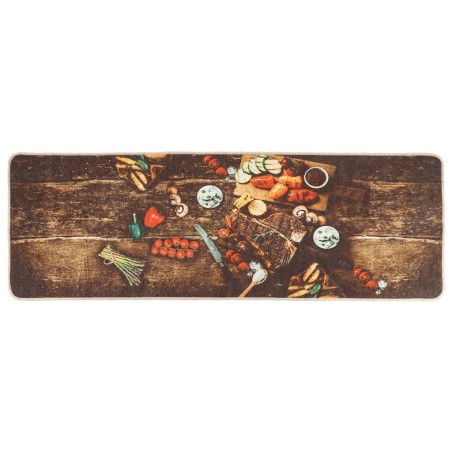 vidaXL Tappeto da Cucina Multicolore 60x180 cm Lavabile Antiscivolo