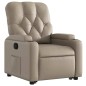 vidaXL Poltrona Alzapersona Reclinabile Cappuccino in Similpelle