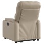 vidaXL Poltrona Alzapersona Reclinabile Cappuccino in Similpelle