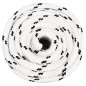 Corda Intrecciata per Barca Bianca 20 mm x 100 m Poliestere Corda Intrecciata per Barca Bianca 20 mm x 100 m Poliestere
