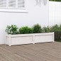vidaXL Fioriera da Giardino Bianca 150x31x31 cm Legno Massello di Pino vidaXL Fioriera da Giardino Bianca 150x31x31 cm Legno Massello di Pino