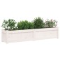 vidaXL Fioriera da Giardino Bianca 150x31x31 cm Legno Massello di Pino vidaXL Fioriera da Giardino Bianca 150x31x31 cm Legno Massello di Pino