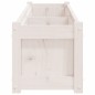 vidaXL Fioriera da Giardino Bianca 150x31x31 cm Legno Massello di Pino vidaXL Fioriera da Giardino Bianca 150x31x31 cm Legno Massello di Pino