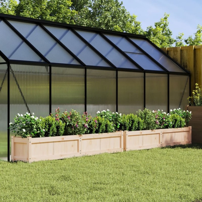 vidaXL Fioriere da Giardino 2 pz in Legno Massello di Pino vidaXL Fioriere da Giardino 2 pz in Legno Massello di Pino