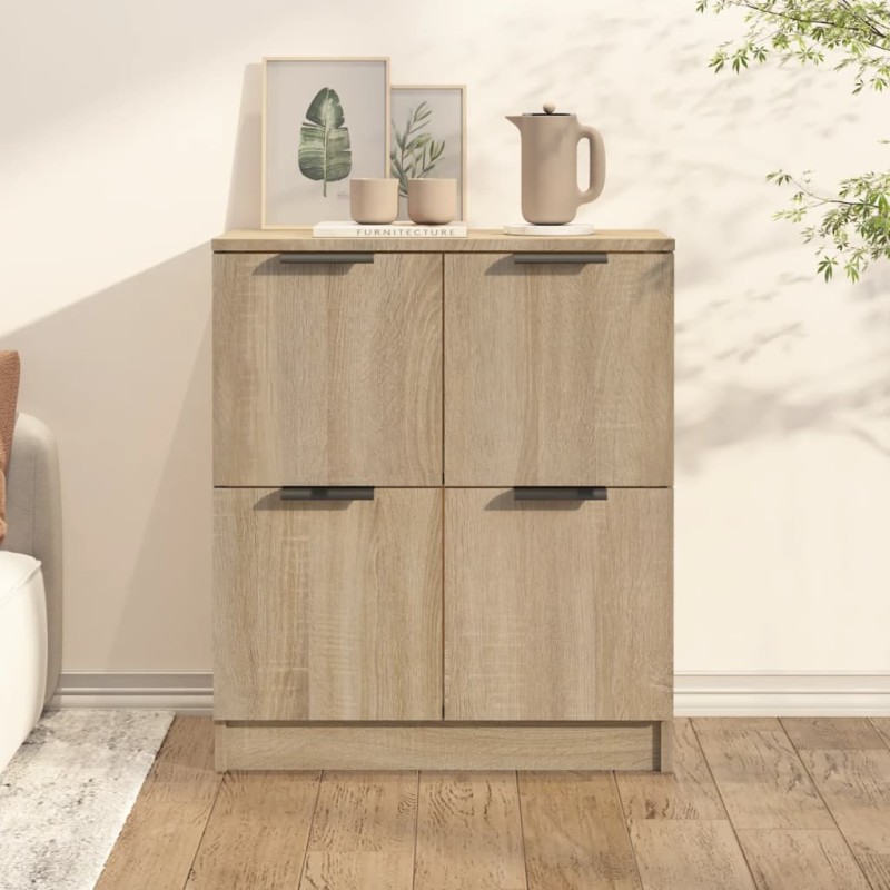 vidaXL Credenza Rovere Sonoma 60x30x70 cm in Legno Multistrato vidaXL Credenza Rovere Sonoma 60x30x70 cm in Legno Multistrato