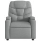 vidaXL Poltrona Elettrica Reclinabile Grigio Chiaro in Tessuto