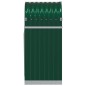 vidaXL Portaceppi Verde 40x45x100 cm in Acciaio Zincato