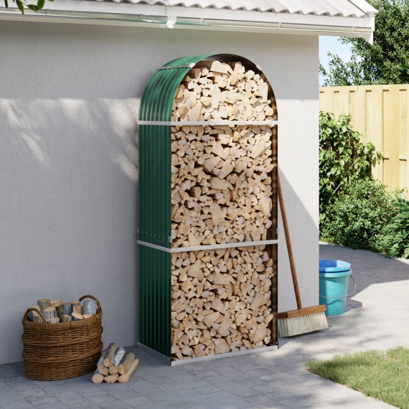 vidaXL Portaceppi Verde 80x45x190 cm in Acciaio Zincato vidaXL Portaceppi Verde 80x45x190 cm in Acciaio Zincato