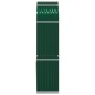 vidaXL Portaceppi Verde 80x45x190 cm in Acciaio Zincato vidaXL Portaceppi Verde 80x45x190 cm in Acciaio Zincato