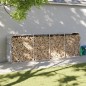vidaXL Portaceppi Grigio Chiaro 300x45x100 cm in Acciaio Zincato vidaXL Portaceppi Grigio Chiaro 300x45x100 cm in Acciaio Zincato