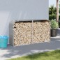 vidaXL Portaceppi Grigio Chiaro 180x45x100 cm in Acciaio Zincato vidaXL Portaceppi Grigio Chiaro 180x45x100 cm in Acciaio Zincato