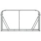 vidaXL Portaceppi Grigio Chiaro 180x45x100 cm in Acciaio Zincato vidaXL Portaceppi Grigio Chiaro 180x45x100 cm in Acciaio Zincato