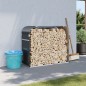 vidaXL Portaceppi Antracite 120x45x100 cm in Acciaio Zincato vidaXL Portaceppi Antracite 120x45x100 cm in Acciaio Zincato