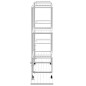 Portafiori con Ruote 94,5x24,5x91,5 cm Ferro Bianco Portafiori con Ruote 94,5x24,5x91,5 cm Ferro Bianco