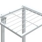 Portafiori con Ruote 94,5x24,5x91,5 cm Ferro Bianco Portafiori con Ruote 94,5x24,5x91,5 cm Ferro Bianco