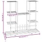 Portafiori con Ruote 94,5x24,5x91,5 cm Ferro Bianco Portafiori con Ruote 94,5x24,5x91,5 cm Ferro Bianco