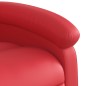 vidaXL Poltrona Reclinabile Elettrica Rossa in Similpelle