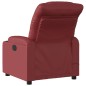 vidaXL Poltrona Massaggiante Reclinabile Rosso Vino in Similpelle