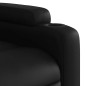 vidaXL Poltrona Alzapersona Reclinabile Massaggio Nero Similpelle