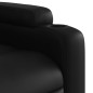 vidaXL Poltrona Alzapersona Reclinabile Massaggio Nero Similpelle