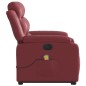 vidaXL Poltrona Alzapersona Reclinabile Rosso Vino in Similpelle
