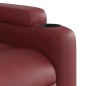 vidaXL Poltrona Alzapersona Reclinabile Rosso Vino in Similpelle